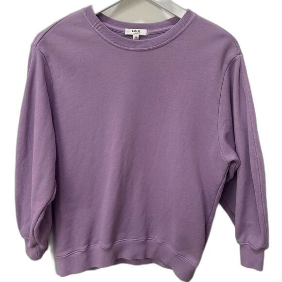 Agolde Tops - Agolde M Thora Balloon Sleeve Sweatshirt 3/4 Sleeve Lavender Casual Transitional